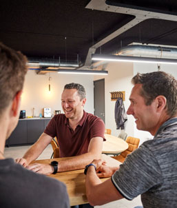 Team overleg bij GSD